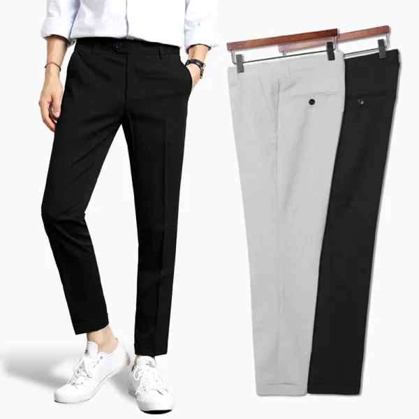 자코모 남성용 구김방지 미친스판 베이직 카브라 슬랙스 Lsj105