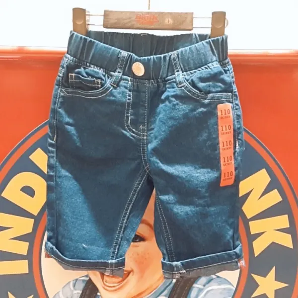 인디고키즈 20'여름신상 베이직 롤업st 6부 스키니 바지 다크블루 66