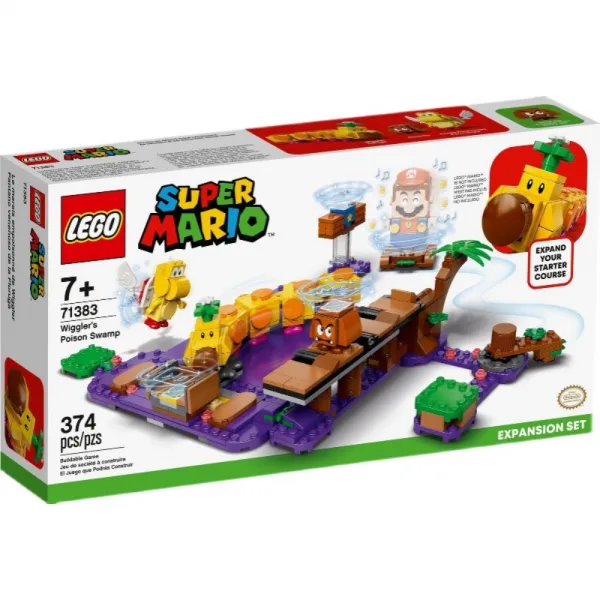 레고 슈퍼 마리오 쿠파의 성 어드벤쳐 메이커 슈퍼 마리오 LEGO 71369 호환 블록, 71383 꽃털의 맹독성 늪