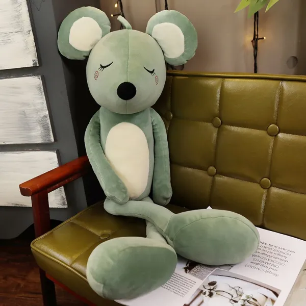 미묘한 모찌모찌 꿀잠쿠션 리본돌 애착인형 대왕 인형, 콩그린B_80cm (편안하고 귀엽다)
