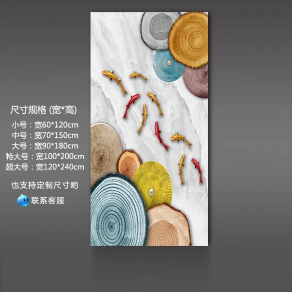 대형사이즈 황금잉어 캔버스형 구어도 보석십자수 전면 비즈십자수 보석십자수 인테리어 홈데코 금잉어 현관 자점벽화 벽화 스티커 벽화 스티커 장식 큰 문양화 진입문 벽면 벽지, 금붕어가재물을갚다.