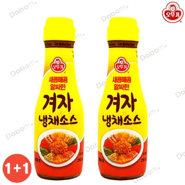 오뚜기 1+1 알싸하고 새콤매콤한 겨자 냉채소스 250g, 1개