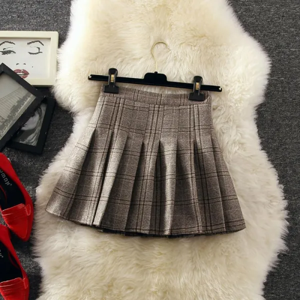 Kirahosi 명진 봄 가을 여성 여자 플리츠 스커트 예쁜 치마 145 Dpkvz1