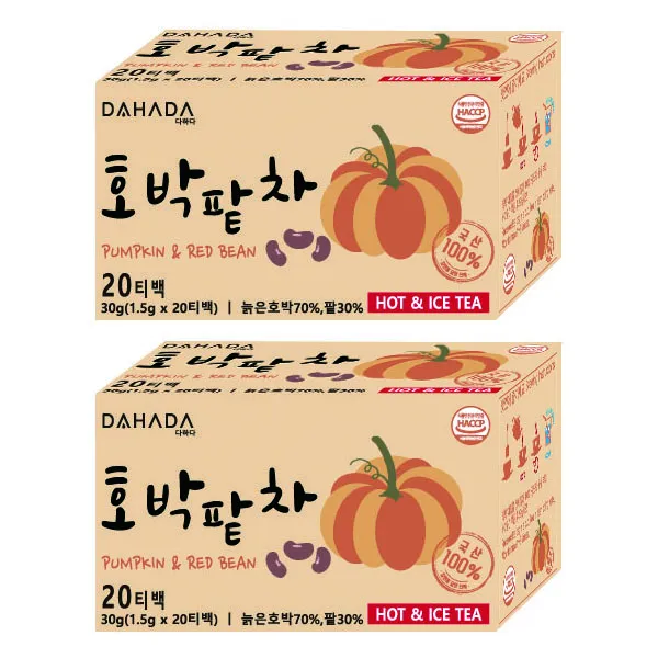 <1+1>다하다 호박팥차 1.5g 20티백+20티백