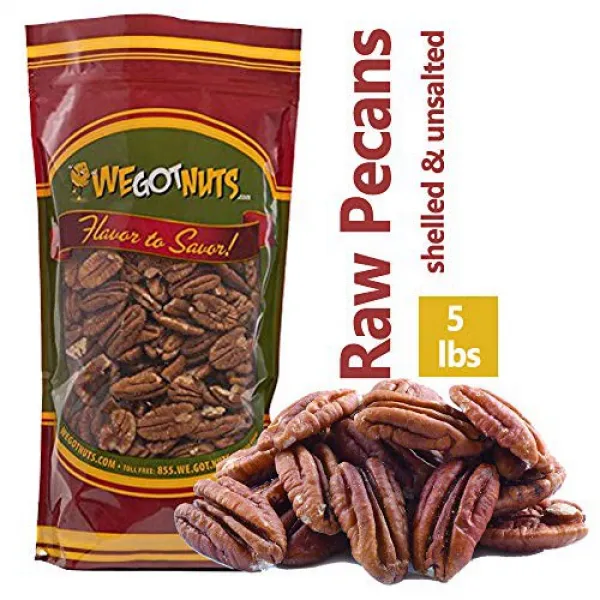 Bulk Nuts Nut Usa. Pecan Halves 5-Pound - We Got Nuts 벌크 너트 Nut Usa. 피캔 반감 2268g - 우리는 견과를 얻었다, 1