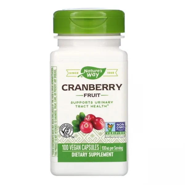 Natures Way Cranberry 네이쳐스웨이 크랜베리프룻 930mg 100캡슐X2개