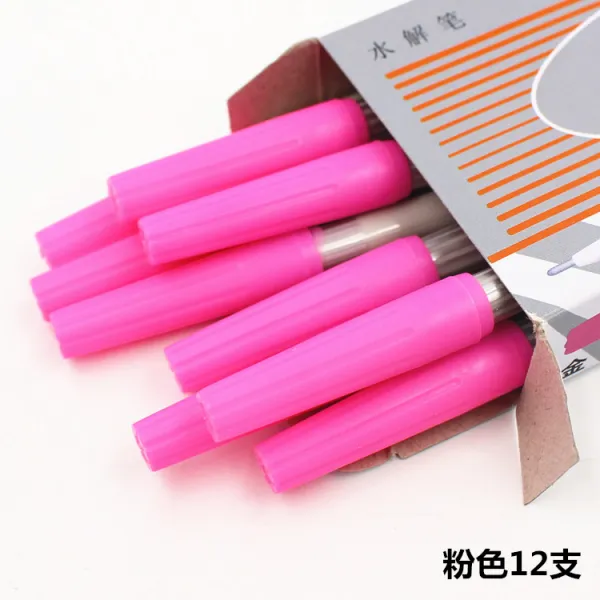 사라지다 룩 전용 잃어버리다 옷 워싱 페인팅 색바랜 붓 십자수 포인트 위치 젓기 선, 가수 분해 펜 핑크 12 즈