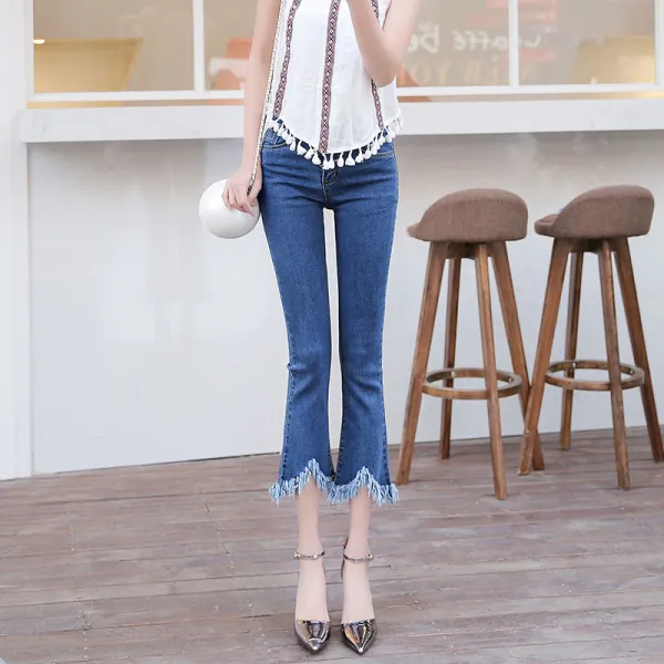 머머다 머머다 여성 봄 스판 부츠컷 청바지 데님팬츠 빅사이즈08 Lyj08 546575248847_erqi