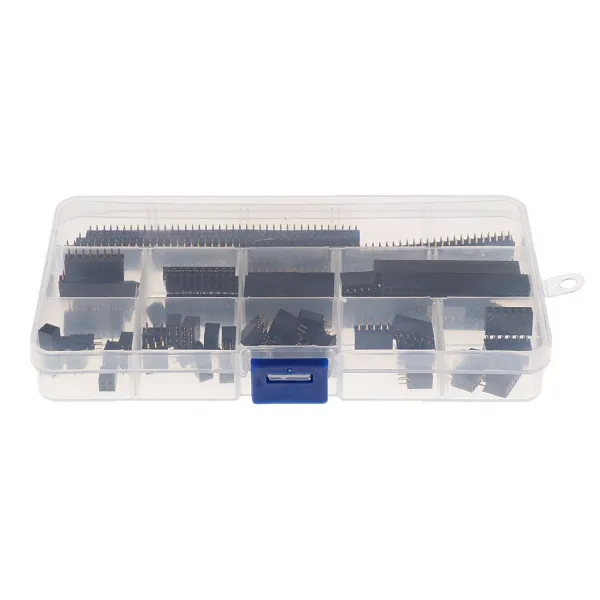 FWT Arduino를위한 65pcs 쌓을 수있는 고정되는 두 배 줄 Pin 우두머리 2.54mm 피치, 1개