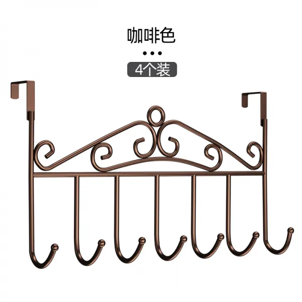 슬림 스틴 옷과 모자 갈고리 실용적 문뒤 문궤 투명 후크 강력함 헴라인 결탁걸다, 1, 6.2 /개 무타공 헴라인 강력함 맡