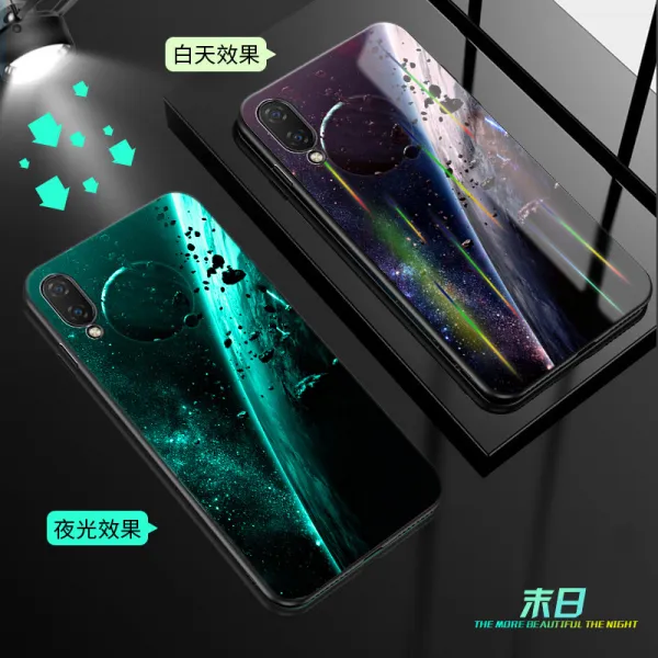 vivox21 핸드셋 남녀 vivo x21a 야광 유리 케이스 커플 x21 랩 하드캐릭터 x21ud 스크린 지문판 높이
