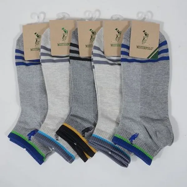  멸치쇼핑 Null 미스터폴로 발목 배색신사 캐주얼 초미니 양말x1ea