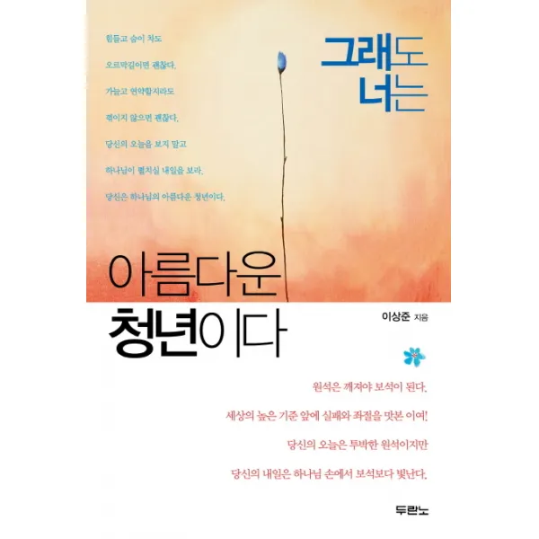 그래도 너는 아름다운 청년이다, 두란노서원