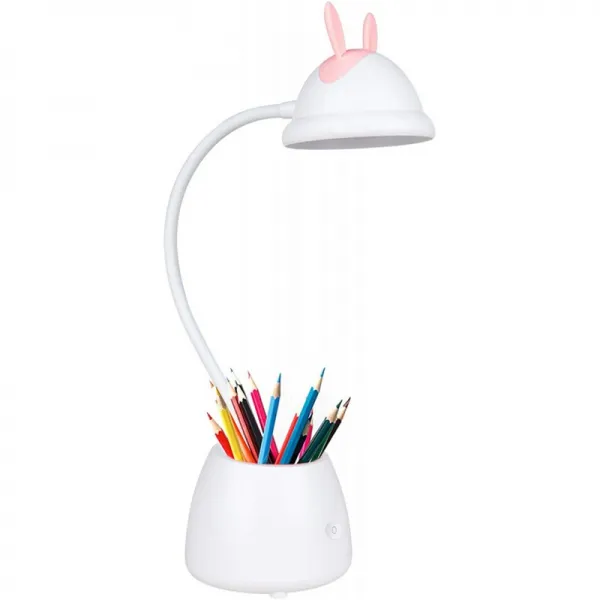 키즈용 Led 책상 램프 아이 캐어링 독서광 터치 컨트롤 3 색상 모드 펜 홀더 및 Usb 충전 포트가 있는
