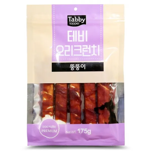 반려동물 테비 오리 크런치 뚱뚱이 175g 강아지 간식 65421459192ea 구분선택> 1 구분선택> 본상품선택