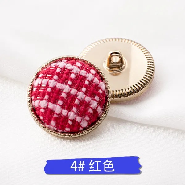 그린그린 금속 퀄리티 원형 남성 여성 셋업 가디건 프리미엄 스타일리시, 4# 레드, 25MM5 톨 룩 바느질감 가방