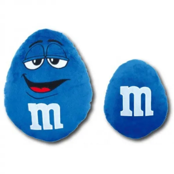 인테리어 발군의 솜털 쿠션 [M & M 's】 에무 안도 쿠션 병행 아메리칸 잡화 미국 잡화 (Blue), 단일상품