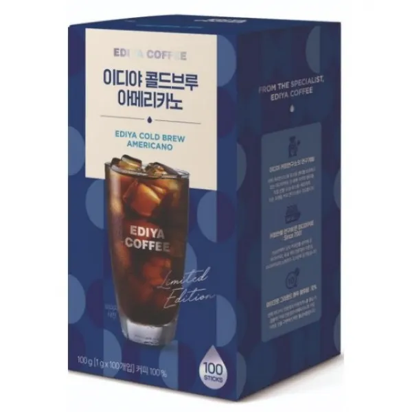 더욱 부드러워진 신상 이디야 콜드브루아메리카노 100T