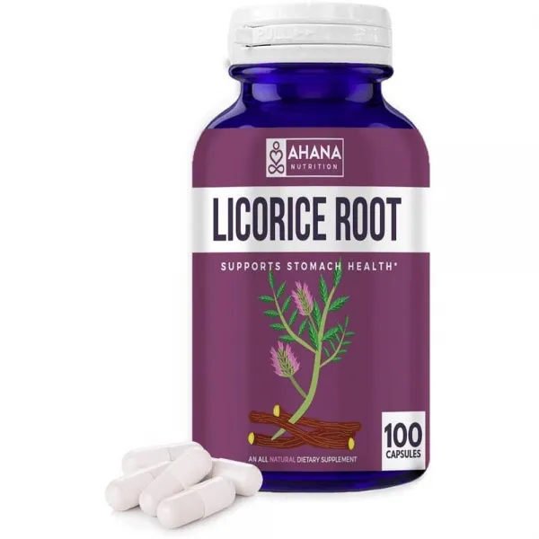 해외직구 Licorice Root 아하나 영양에 의한 감초뿌리분말 캡슐 - 배탈 속쓰림 면역력 지원을 위한 감초뿌리 추출물 (900mg) (100캡슐), 상세참조, 상세참조, 상세참조