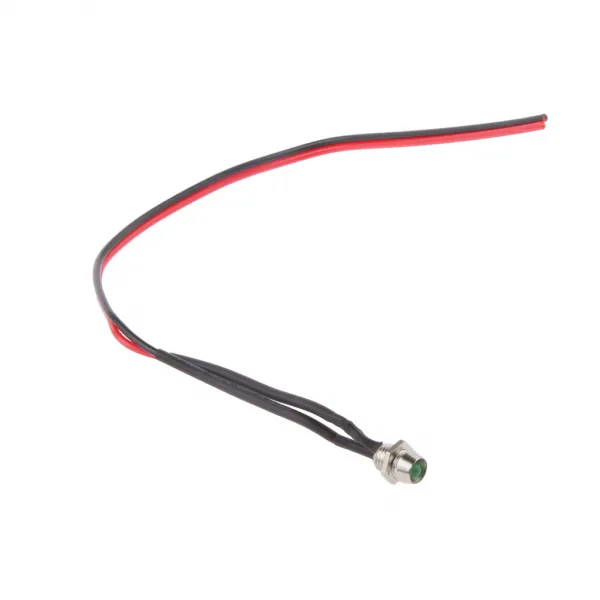 Fwt 12v 6mm 자동차 밴 보트 Led 표시기 대시 보드 패널 경고등 램프 녹색