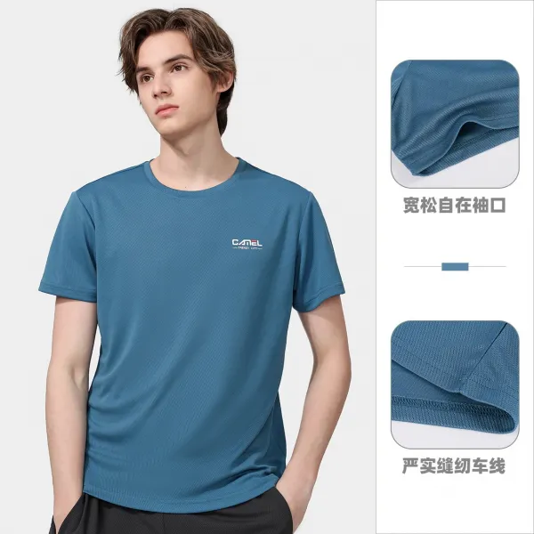 May.06 258번 아웃도어 티셔츠 남자 여름 얇은 속건 티셔츠 여자 반팔 등산 속건 캐주얼 상의Z