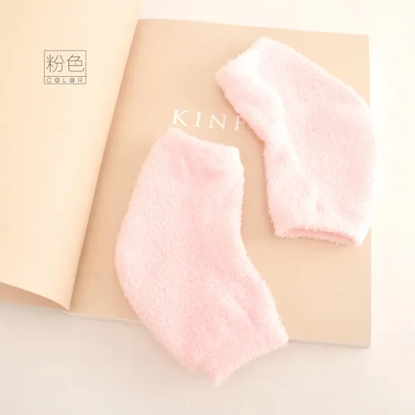 봉쥬애리 덧신 패드 수면 여성 실내 발목양말 플란넬 보온양말 자내부 허뒤축 손 쭈글이 순면 코튼