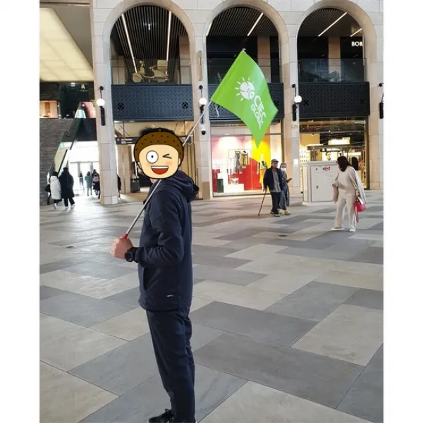 [양면 빳빳한 암막 사각깃발] 홍보깃발/단체깃발/가이드깃발/여, 18번(명칭), 상세설명 참조
