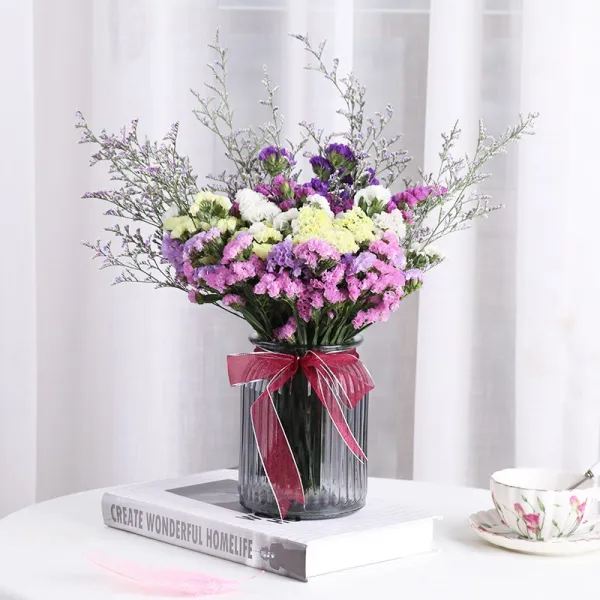 윈난성 잊지 마세요 나는 생화꽃 꽃꽂이 말린꽃 프리저브드꽃다발 실내 진열 풍건 진짜 하늘에 별이 가득하다 꽃병 6색상 잊지 마세요 나는 _미드티 있 말린꽃 가방