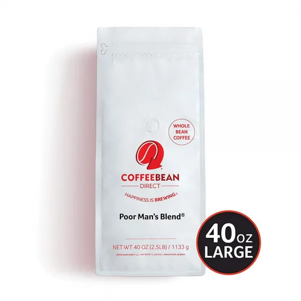 Coffee Bean Direct 영세민 블렌드 커피 중간 볶은 원두 2.5lb, 선택, 상세설명참조
