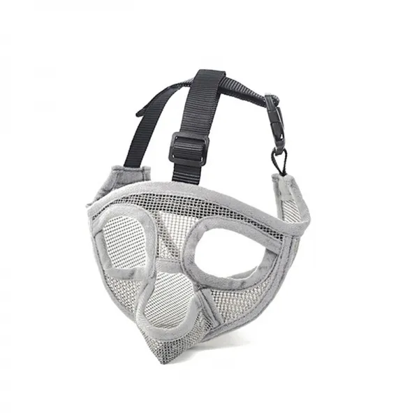 강아지 입매 방지 물어뜯기 불독 법 두 얼굴 경 바 형 숏 개 악질 L4565근 재능이 출중한 사람 솔사 전 안면보호마스크 먹이를 주다 그레이