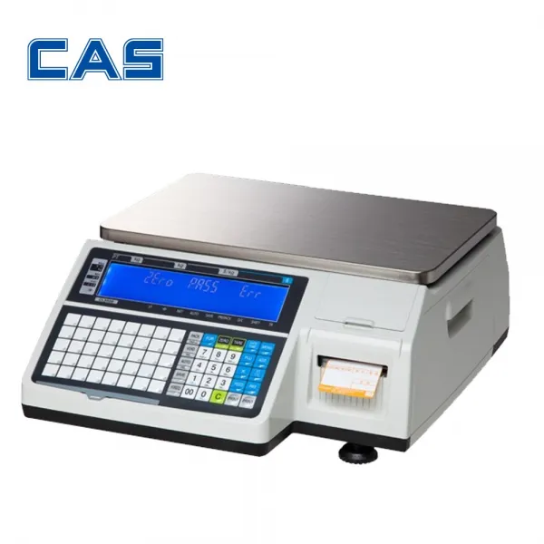 카스 CL 5200 15kg 라벨프린트 저울 야채 청과물 생선, CL-5200.15B.(기둥없는제품)