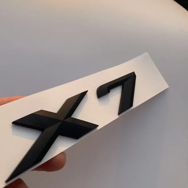 Bmw X1x2x3x4x5x6x7gt 후 꼬리표 잎 패널 사이드 마커 배출량 로고 패치 블랙 타입 X7블랙