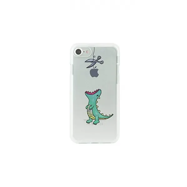 Dparks iPhone 8 케이스 / 7 소프트 클리어 배고픔 사우르스 그린
