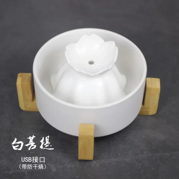 고양이 정수기 세라믹 음수대 자동 급수기 화이트 Usb 건성 화상 방지 