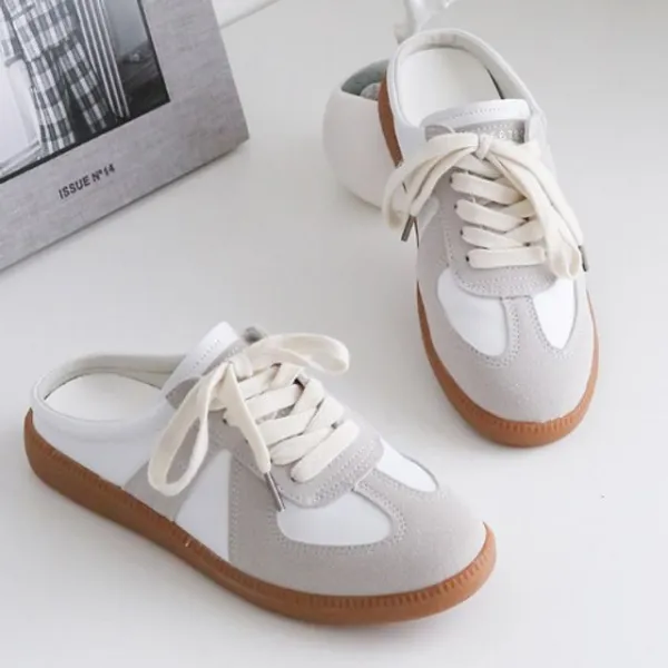 선택#화이트ㅡ240#예쁜짧은 목 슈즈 숙녀Sneakers 샌달 신발뒷축없는 신발 하계 흰색 아쉬움없을선택 +10537믹불+ 여름 여성 스니커즈 운동화 블로퍼 이쁜 단화 캐주얼 슬리퍼 코디 캔버스 뮬 여자 발편 한 데일리 캐주얼화 패션 사이즈 봄