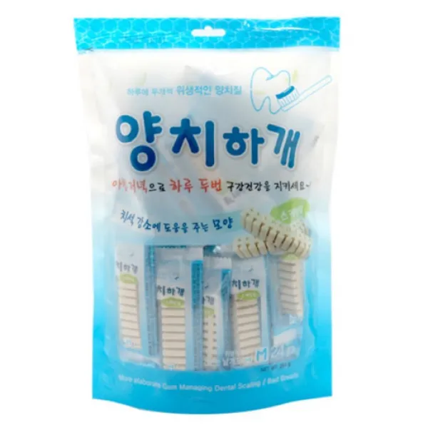 양치하개 반려견 덴탈껌 24개입, 스케일링, 1개