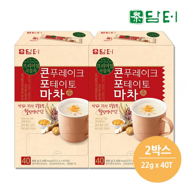담터 콘푸레이크 포테이토마차 40T (880g) x2박스, 880g, 2박스