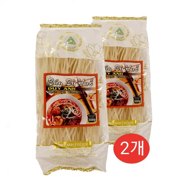 베트남 분보후에 쌀국수 버미셀리 분보훼 두이안 BUN BO HUE 300g 2개, 300g, 1세트