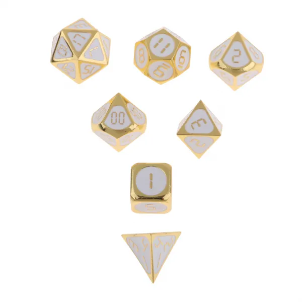 STK 7 팩 다방면 Dice D4 D6 D8 D10 D12 D20 Dices DND MTG RPG Wargame Toy, 에프