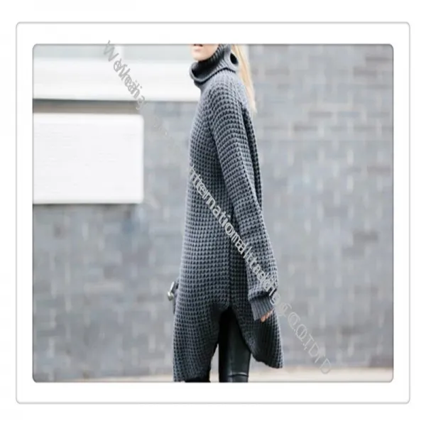 Xn새로운가을과 겨울 숙녀 터틀넥 스웨터 두꺼운 느슨한 뜨개질mp1949