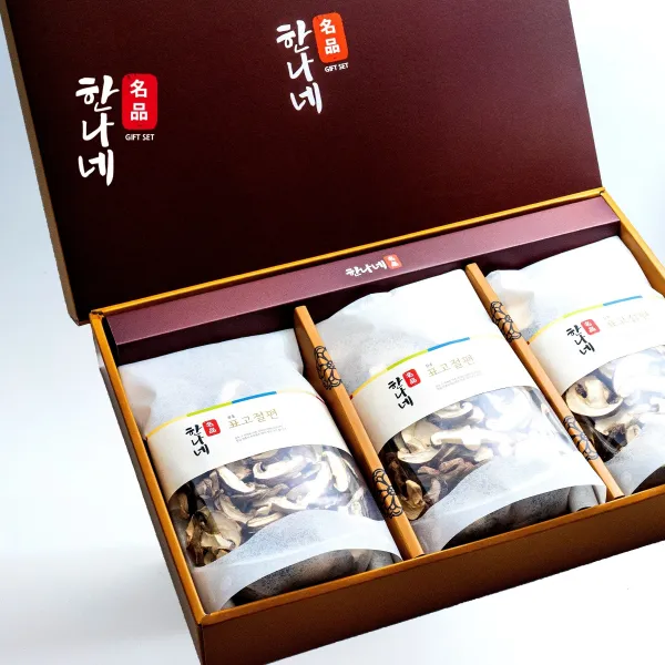 [9월28일 당일배송] 한나네명품 장흥 원목표고절편 선물세트(350g x 3), 350g x 3