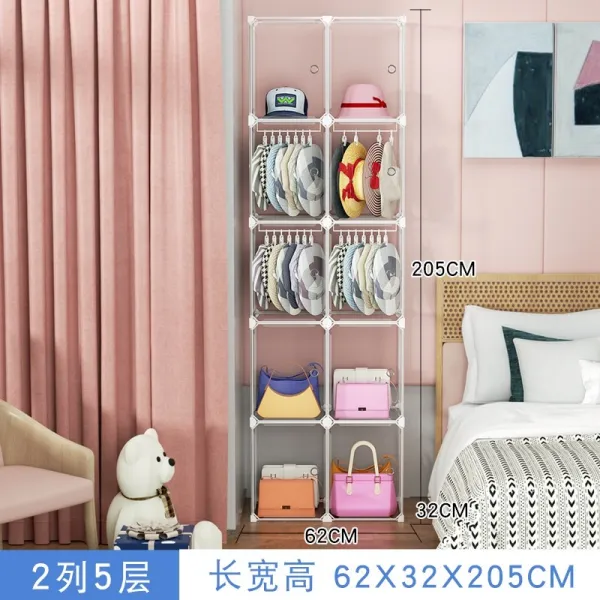 킹메탈선반5단 가방 궤 높이다 투명 40CM 착지 레이어드 수납장대 자 침실 심플 맡기다 진열대 3878336319, 투명 바가지 씌우개 궤 2열 5단 -높이다 타입