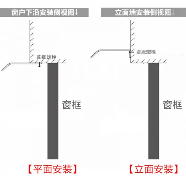 텐트폴대 브래킷없음 히든형 비천막 투명 스크럽 솔리드슬랩 문 비막이차양 테라스 베란다 베이윈도우 호선 비피하는장막, T04-40x80풀스크럽플랫발판