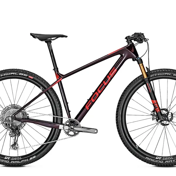 2019 포커스 레이븐 9.9 풀 서스펜션 MTB 29인치, 95프로완조립, 버건디(S)