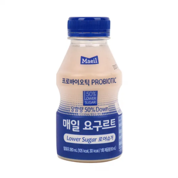 [메가마트] 매일 요구르트 로어 슈거 280ml, 단품