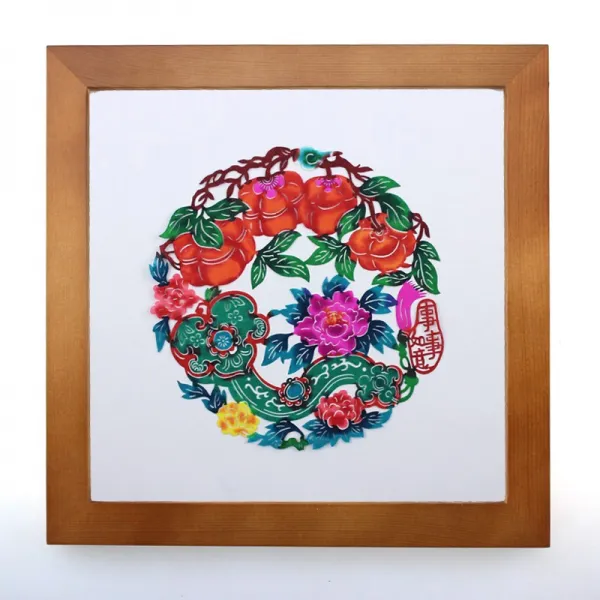 산시성 칼라 종이오림 닭고기 안경테 상차림 그림을 걸다 투웨이 실내 호텔 매사 여의