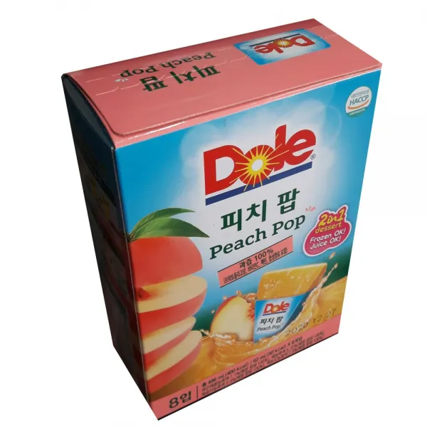 돌피치팝 Dole돌 피치팝496ml 62ml X 8입 8개입