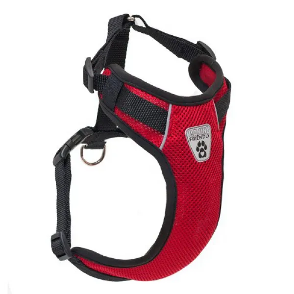 Canine Friendly Vented Vest Harness Small Red 송곳니 친화적 인 벤츠 조끼 소형 빨간색, 1