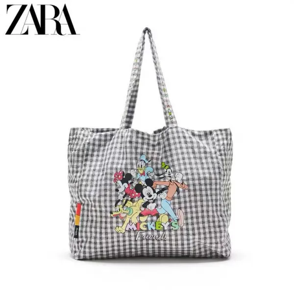 자라 Zara Disney 코튼 쇼퍼백