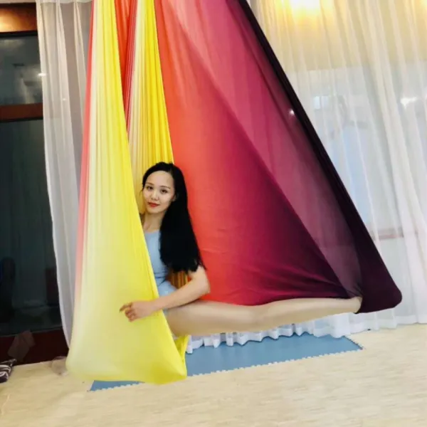 공중요가 해먹 가정용 요가관 고공 스트레칭 끈 전문 행거형 훈련대 실내 요가, 여름 뙤약볕 5m 풀세트
